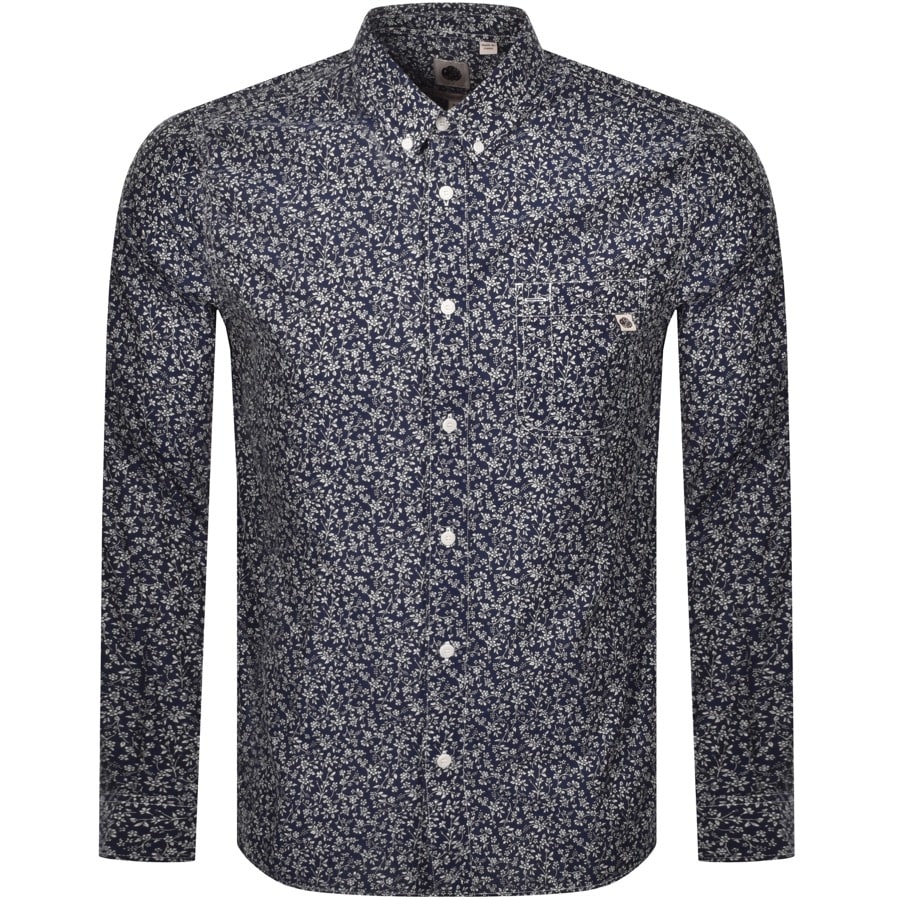 Alternative Image for ProductPretty Green Japanese Print Shirt Navy1